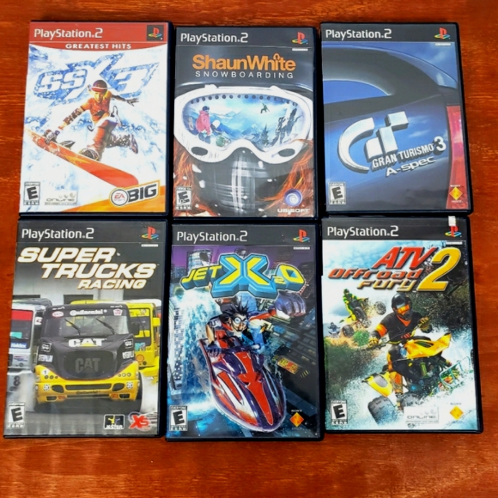 PS2 Extreme Sports Racing Video Game Bundle